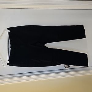 Lands' End Classic Navy Flat front pants. Size 12 Mid Rise. Insem 26.5"